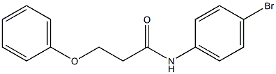 N-(4-bromophenyl)-3-phenoxypropanamide Struktur