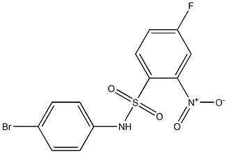 N-(4-bromophenyl)-4-fluoro-2-nitrobenzene-1-sulfonamide