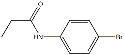 N-(4-bromophenyl)propanamide Structure