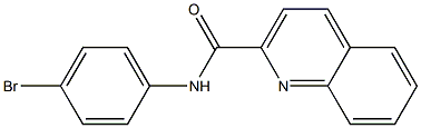 N-(4-bromophenyl)quinoline-2-carboxamide Structure