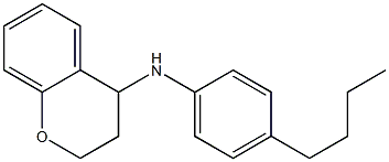 N-(4-butylphenyl)-3,4-dihydro-2H-1-benzopyran-4-amine,,结构式