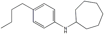 N-(4-butylphenyl)cycloheptanamine,,结构式