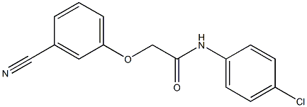 N-(4-chlorophenyl)-2-(3-cyanophenoxy)acetamide