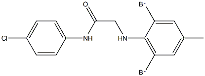 N-(4-chlorophenyl)-2-[(2,6-dibromo-4-methylphenyl)amino]acetamide|