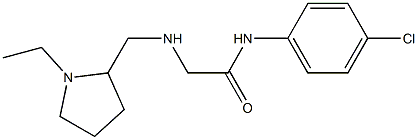 N-(4-chlorophenyl)-2-{[(1-ethylpyrrolidin-2-yl)methyl]amino}acetamide Structure