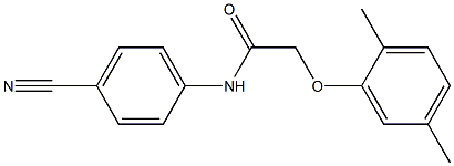 N-(4-cyanophenyl)-2-(2,5-dimethylphenoxy)acetamide Structure