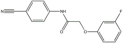 N-(4-cyanophenyl)-2-(3-fluorophenoxy)acetamide Struktur