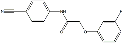 N-(4-cyanophenyl)-2-(3-fluorophenoxy)acetamide Structure