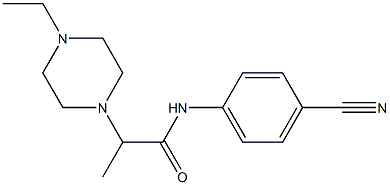 N-(4-cyanophenyl)-2-(4-ethylpiperazin-1-yl)propanamide Structure