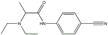 N-(4-cyanophenyl)-2-(diethylamino)propanamide Structure