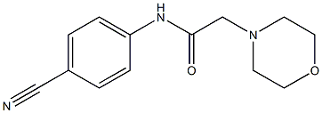 N-(4-cyanophenyl)-2-(morpholin-4-yl)acetamide Struktur