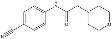 N-(4-cyanophenyl)-2-(morpholin-4-yl)acetamide Structure