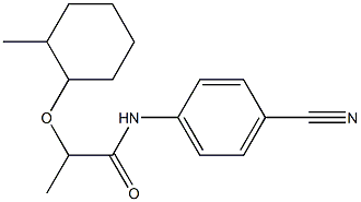 N-(4-cyanophenyl)-2-[(2-methylcyclohexyl)oxy]propanamide Structure
