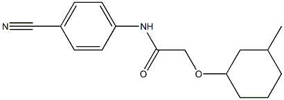 N-(4-cyanophenyl)-2-[(3-methylcyclohexyl)oxy]acetamide Structure