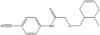 N-(4-cyanophenyl)-2-[(6-methylcyclohex-3-en-1-yl)methoxy]acetamide Structure