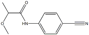 N-(4-cyanophenyl)-2-methoxypropanamide Struktur