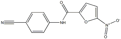 N-(4-cyanophenyl)-5-nitro-2-furamide,,结构式