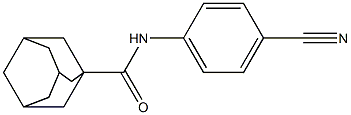 N-(4-cyanophenyl)adamantane-1-carboxamide,,结构式