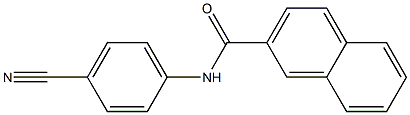 N-(4-cyanophenyl)naphthalene-2-carboxamide,,结构式