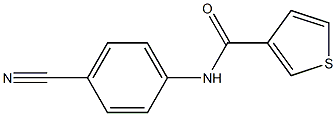 N-(4-cyanophenyl)thiophene-3-carboxamide Structure