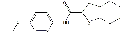 N-(4-ethoxyphenyl)octahydro-1H-indole-2-carboxamide 结构式