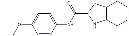 N-(4-ethoxyphenyl)octahydro-1H-indole-2-carboxamide,,结构式