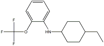 N-(4-ethylcyclohexyl)-2-(trifluoromethoxy)aniline,,结构式