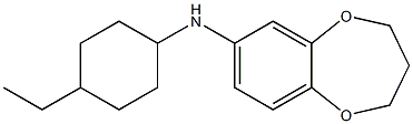 N-(4-ethylcyclohexyl)-3,4-dihydro-2H-1,5-benzodioxepin-7-amine Struktur