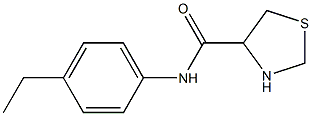 N-(4-ethylphenyl)-1,3-thiazolidine-4-carboxamide 结构式