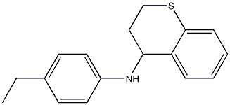 N-(4-ethylphenyl)-3,4-dihydro-2H-1-benzothiopyran-4-amine Struktur