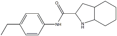 N-(4-ethylphenyl)-octahydro-1H-indole-2-carboxamide 化学構造式