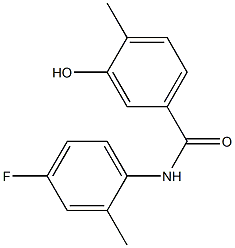 N-(4-fluoro-2-methylphenyl)-3-hydroxy-4-methylbenzamide Structure