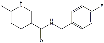 N-(4-fluorobenzyl)-6-methylpiperidine-3-carboxamide Structure