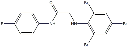 N-(4-fluorophenyl)-2-[(2,4,6-tribromophenyl)amino]acetamide Structure