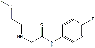 N-(4-fluorophenyl)-2-[(2-methoxyethyl)amino]acetamide Structure