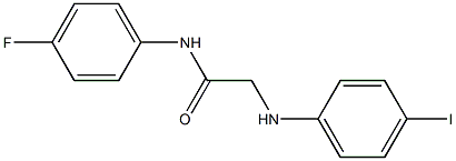 N-(4-fluorophenyl)-2-[(4-iodophenyl)amino]acetamide Struktur