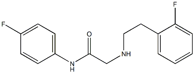  N-(4-fluorophenyl)-2-{[2-(2-fluorophenyl)ethyl]amino}acetamide