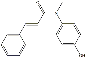 N-(4-hydroxyphenyl)-N-methyl-3-phenylprop-2-enamide Structure