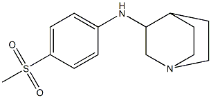 N-(4-methanesulfonylphenyl)-1-azabicyclo[2.2.2]octan-3-amine 结构式