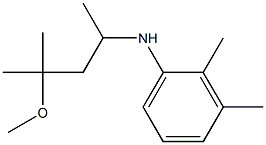N-(4-methoxy-4-methylpentan-2-yl)-2,3-dimethylaniline,,结构式
