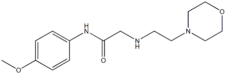 N-(4-methoxyphenyl)-2-{[2-(morpholin-4-yl)ethyl]amino}acetamide Struktur