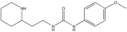 N-(4-methoxyphenyl)-N'-(2-piperidin-2-ylethyl)urea,,结构式