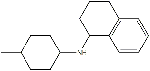 N-(4-methylcyclohexyl)-1,2,3,4-tetrahydronaphthalen-1-amine 化学構造式