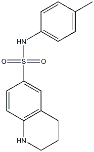 N-(4-methylphenyl)-1,2,3,4-tetrahydroquinoline-6-sulfonamide Structure