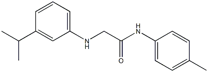  N-(4-methylphenyl)-2-{[3-(propan-2-yl)phenyl]amino}acetamide