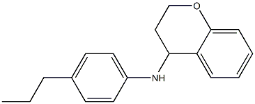 N-(4-propylphenyl)-3,4-dihydro-2H-1-benzopyran-4-amine Structure