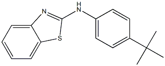 N-(4-tert-butylphenyl)-1,3-benzothiazol-2-amine,,结构式