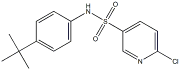 N-(4-tert-butylphenyl)-6-chloropyridine-3-sulfonamide Structure