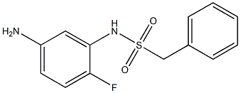 N-(5-amino-2-fluorophenyl)-1-phenylmethanesulfonamide Struktur