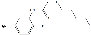 N-(5-amino-2-fluorophenyl)-2-(2-ethoxyethoxy)acetamide Struktur